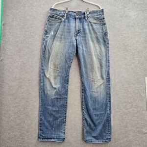 Lucky Brand Men Jeans 32X32 Blue 363 Vintage Straight Light Wash READ